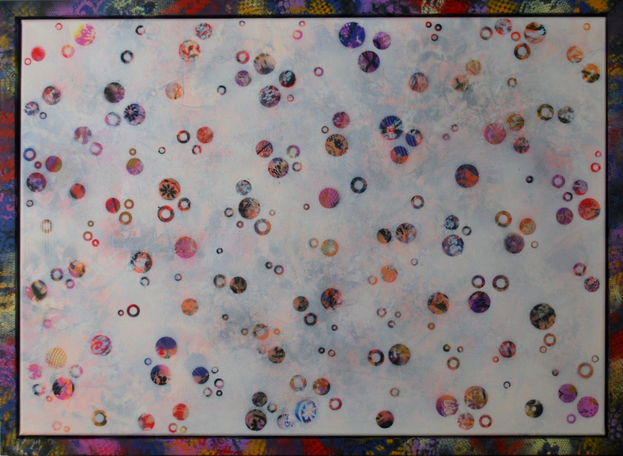'Dots 26' abstract painting by Nicki MacRae