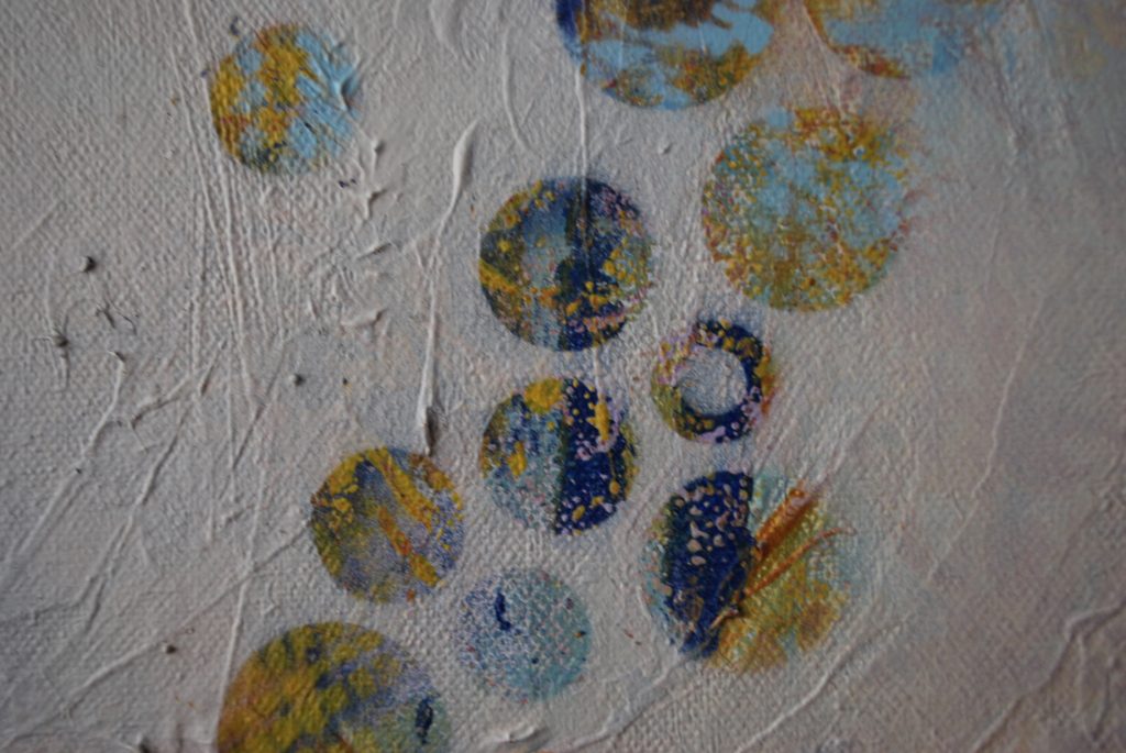 'Dots 22' abstract painting by Nicki MacRae