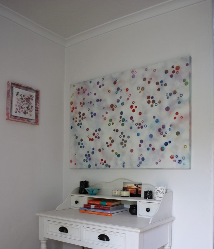 'Dots 15' abstract painting by Nicki MacRae