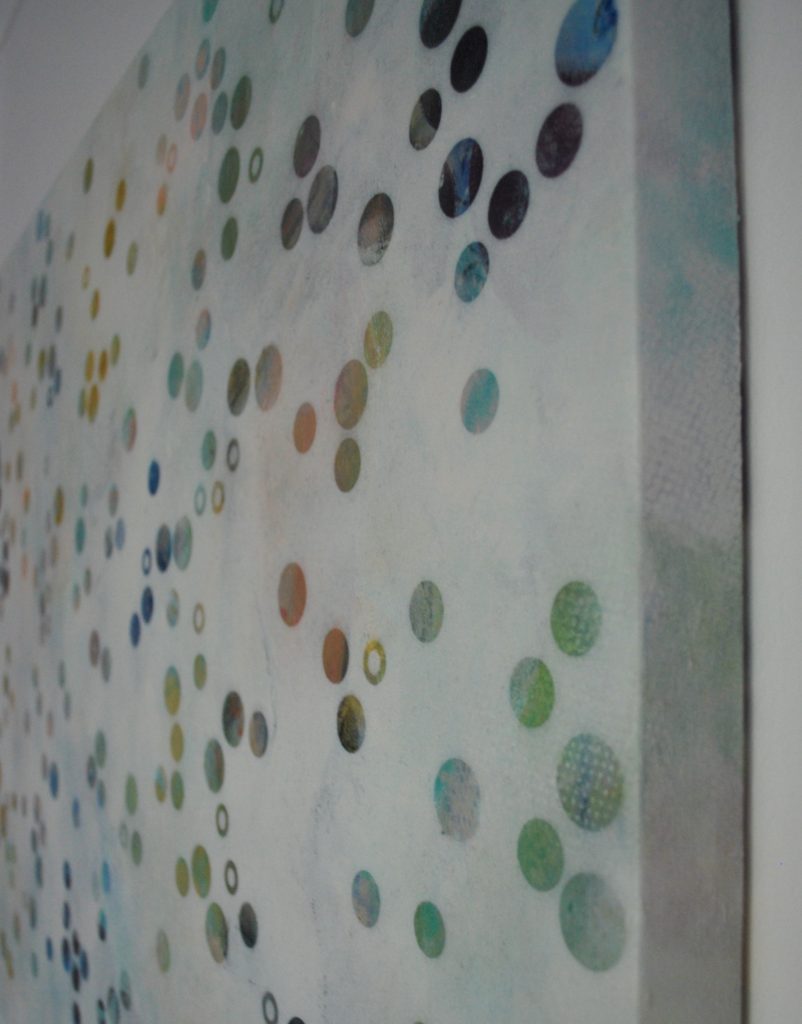 'Dots 2' abstract painting by Nicki MacRae