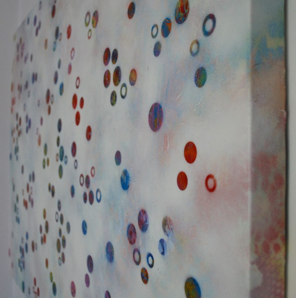 'Dots 15' abstract painting by Nicki MacRae