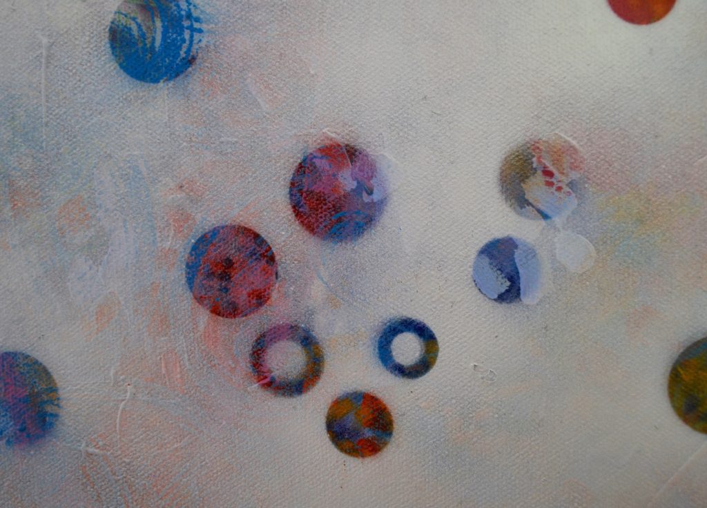 'Dots 15' abstract painting by Nicki MacRae