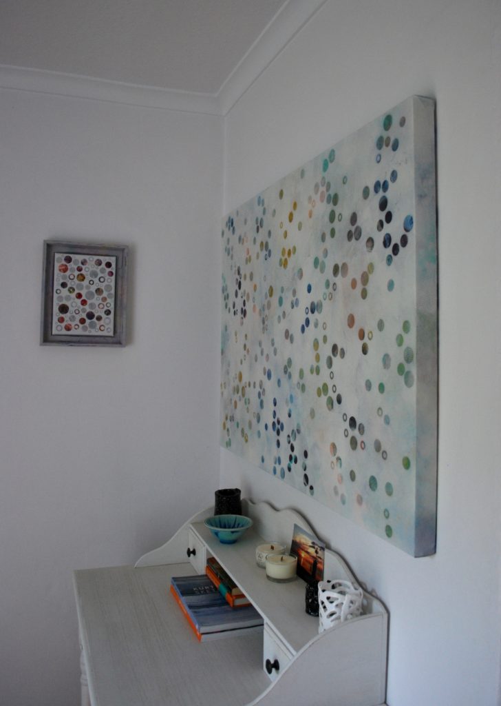 'Dots 2' abstract painting by Nicki MacRae