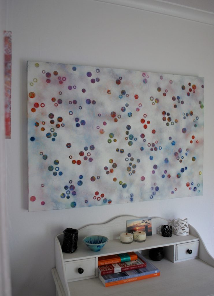 'Dots 15' abstract painting by Nicki MacRae