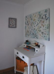 'Dots 2' abstract painting by Nicki MacRae