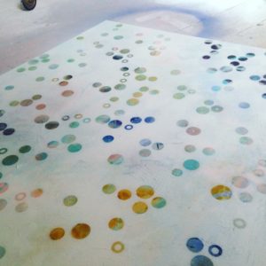 'Dots 2' abstract painting by Nicki MacRae