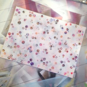 'Dots 26' abstract painting by Nicki MacRae