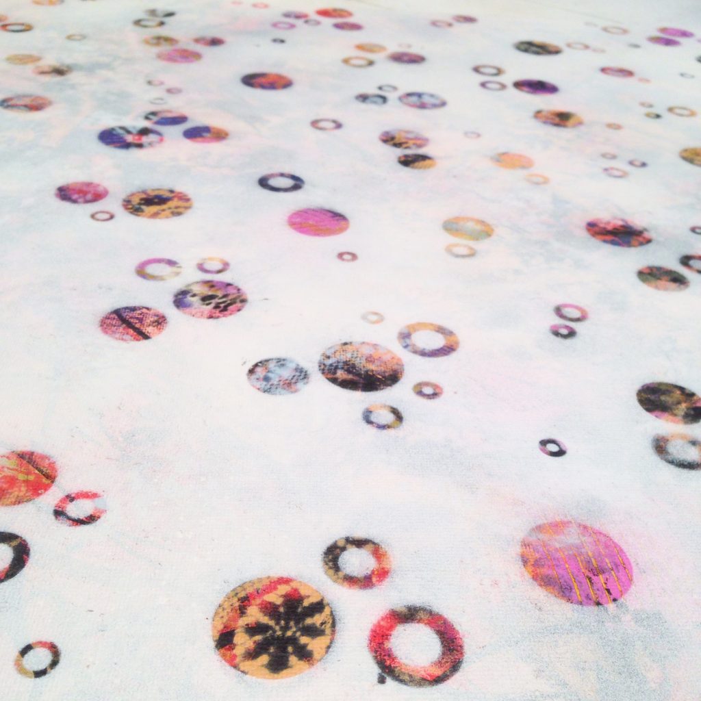'Dots 26' abstract painting by Nicki MacRae