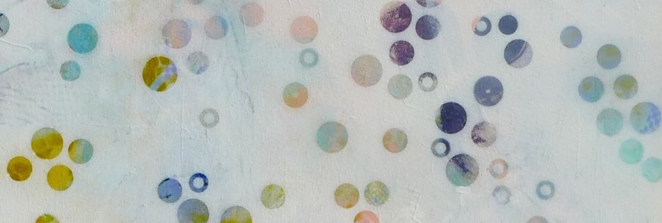 'Dots 2' abstract painting by Nicki MacRae