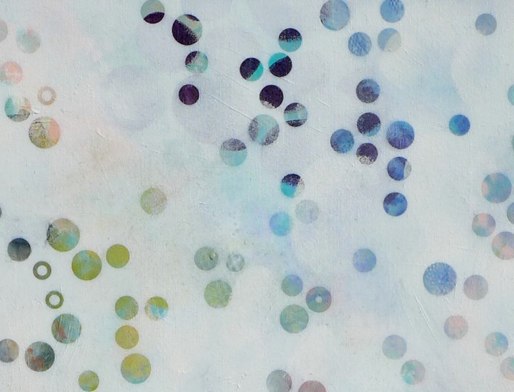 'Dots 2' abstract painting by Nicki MacRae