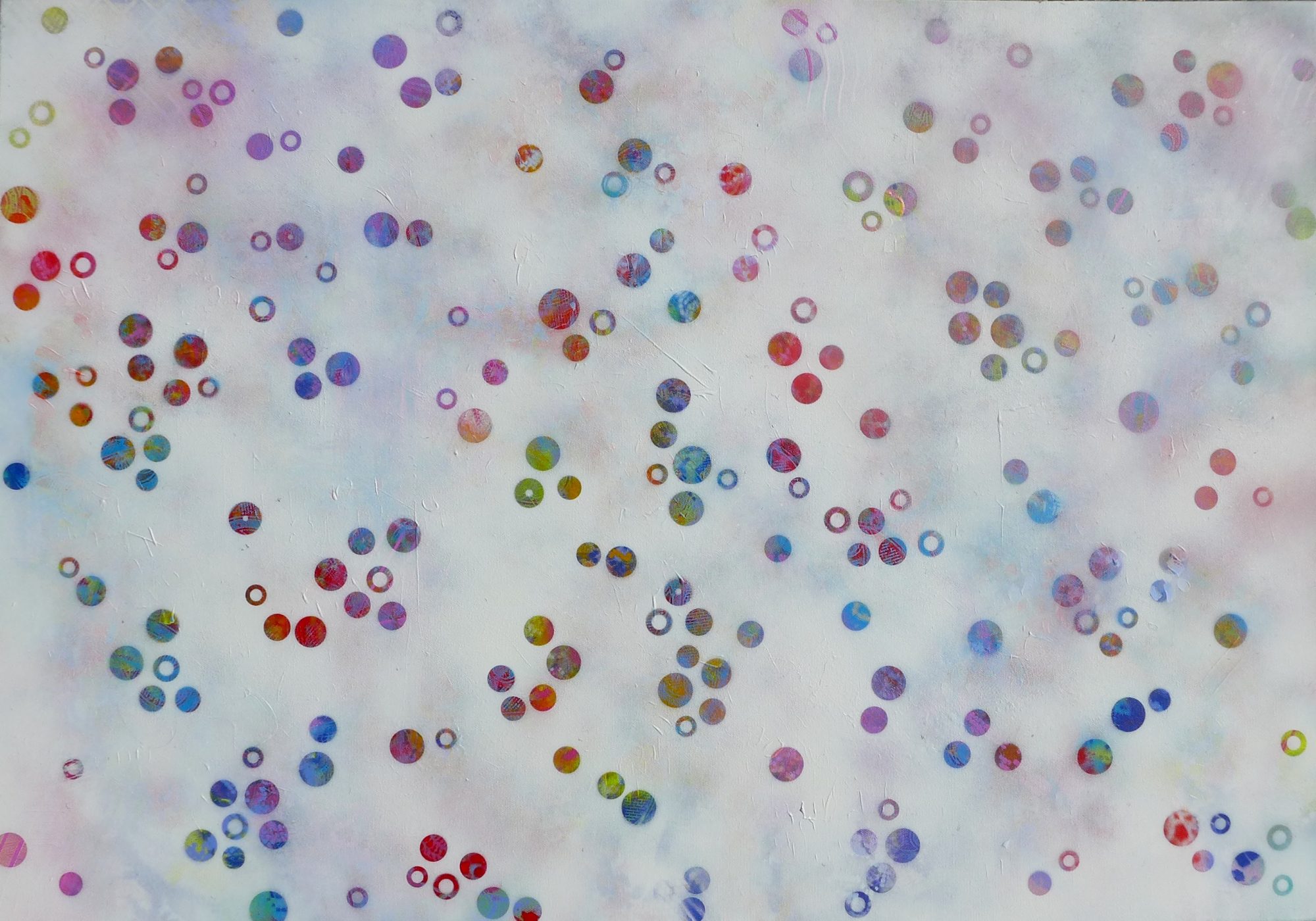 'Dots 15' abstract painting by Nicki MacRae