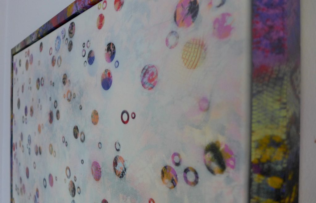 'Dots 26' abstract painting by Nicki MacRae
