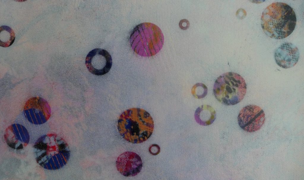 'Dots 26' abstract painting by Nicki MacRae