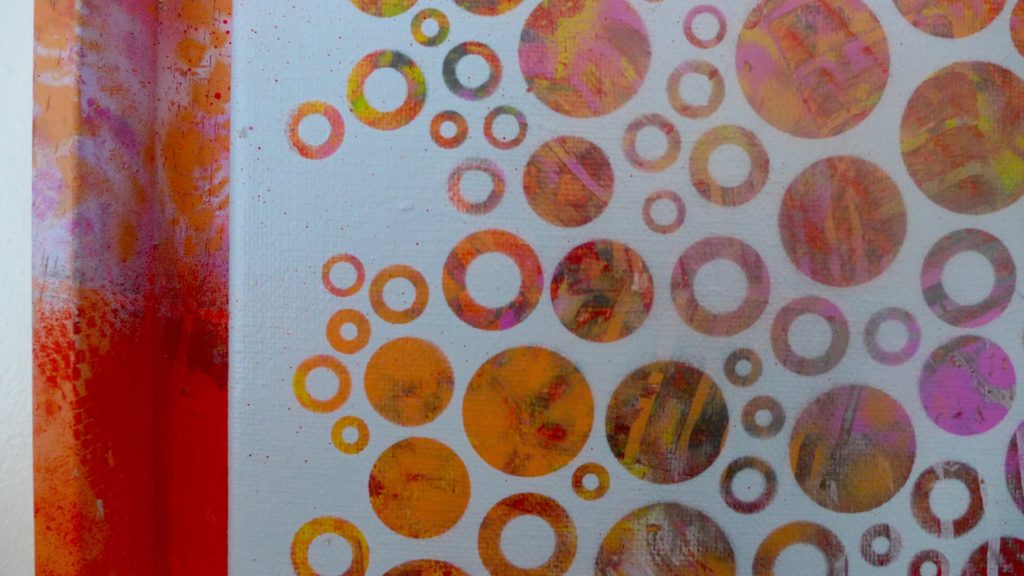'Dots 9' abstract painting by Nicki MacRae