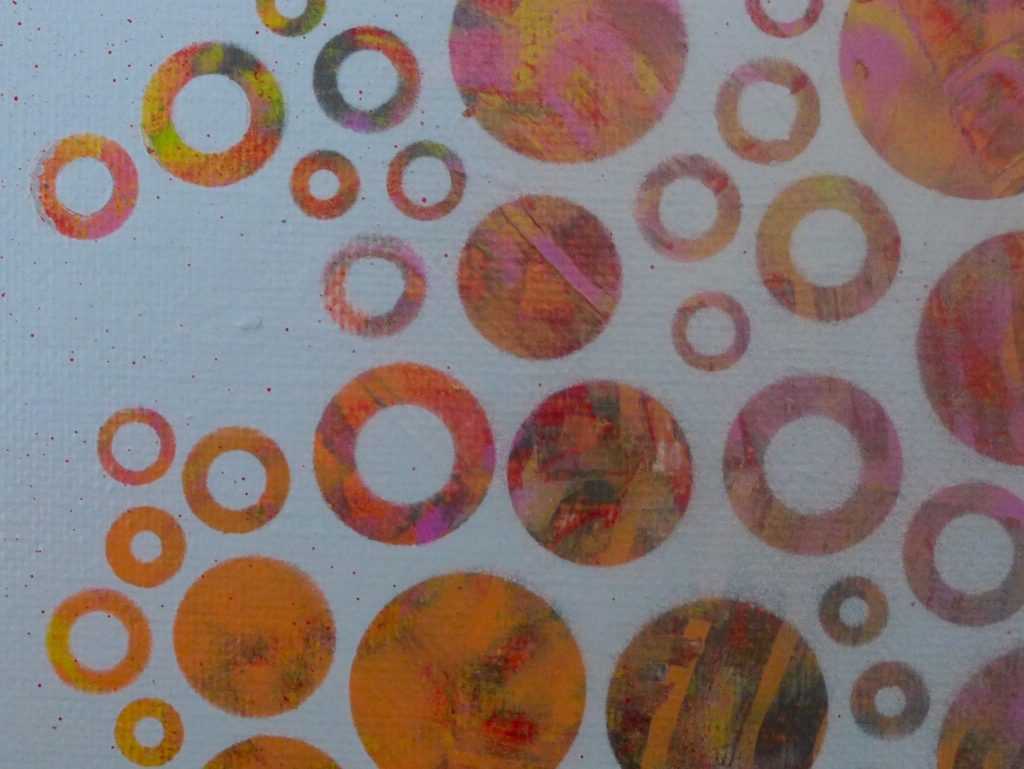 'Dots 9' abstract painting by Nicki MacRae