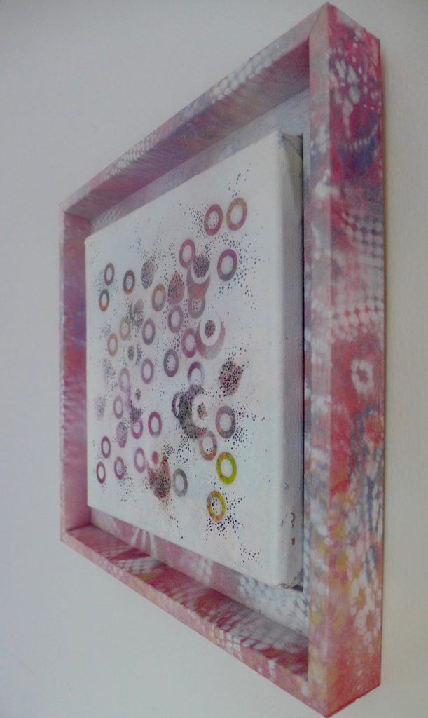 'Dots 1' abstract painting by Nicki MacRae