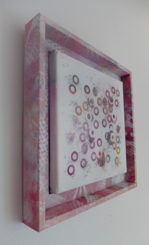 'Dots 1' abstract painting by Nicki MacRae