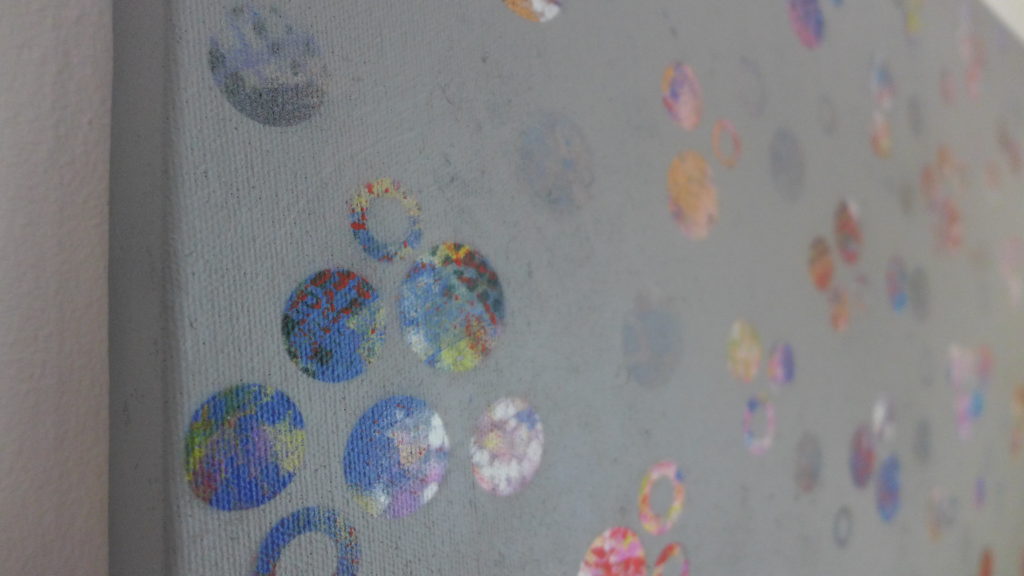 'Dots 23' abstract painting by Nicki MacRae