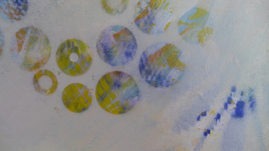 'Dots 22' abstract painting by Nicki MacRae