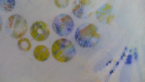 'Dots 22' abstract painting by Nicki MacRae