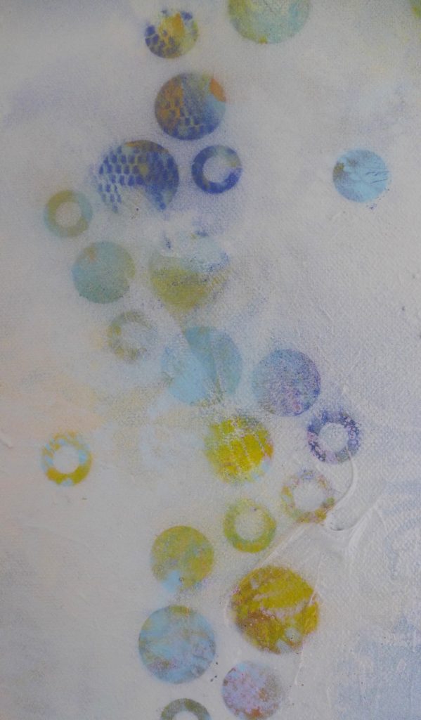 'Dots 22' abstract painting by Nicki MacRae