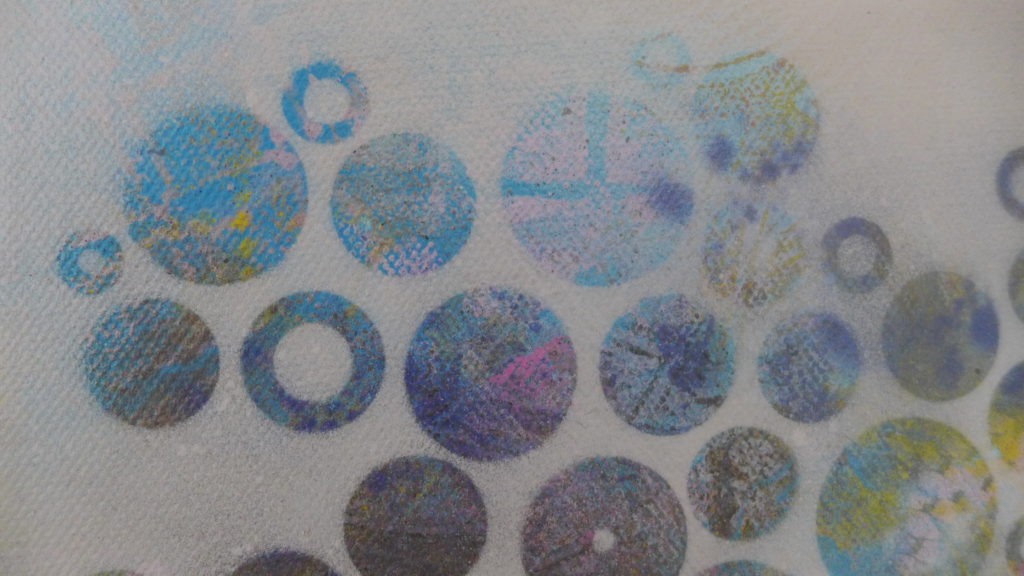 'Dots 12' abstract painting by Nicki MacRae