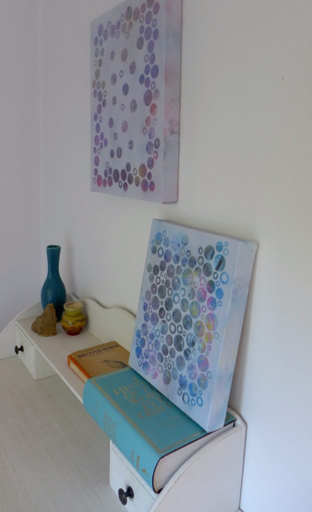 'Dots 12' abstract painting by Nicki MacRae