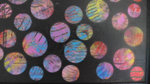 'Dots 17' abstract painting by Nicki MacRae