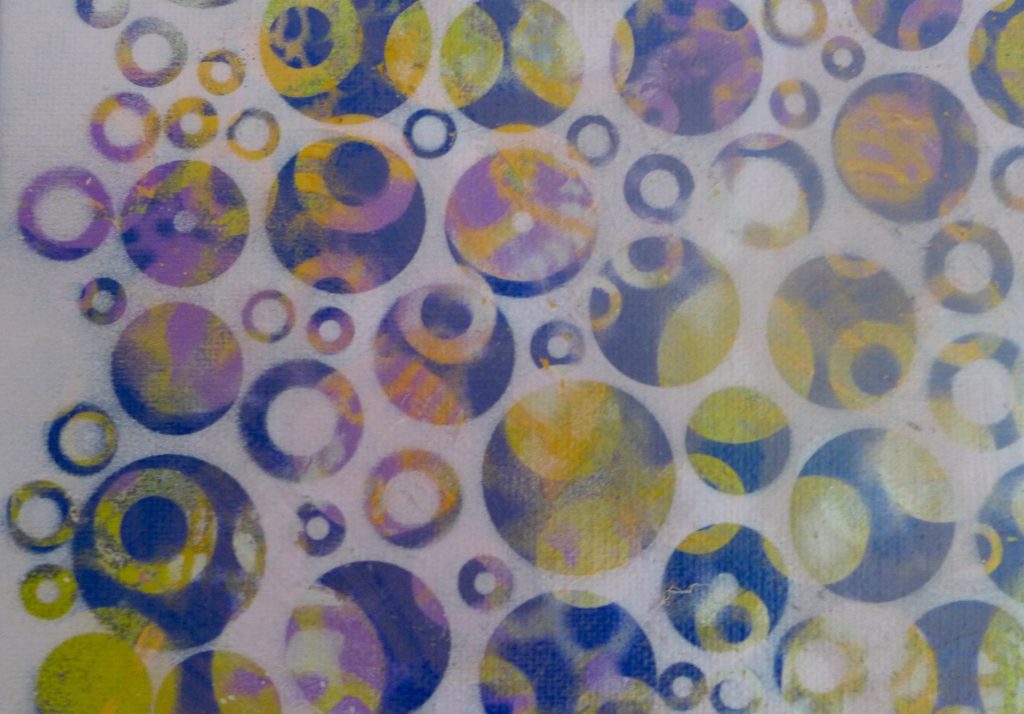 'Dots 10' abstract painting by Nicki MacRae