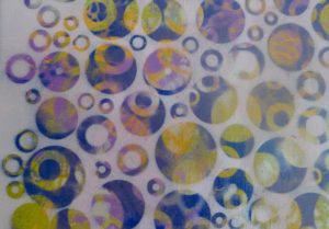 'Dots 10' abstract painting by Nicki MacRae