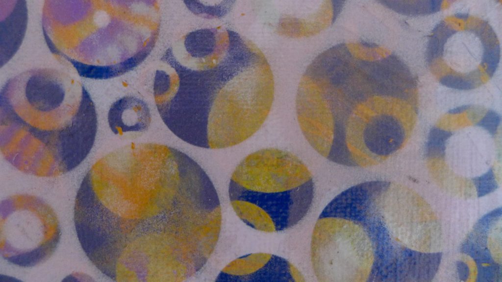 'Dots 10' abstract painting by Nicki MacRae