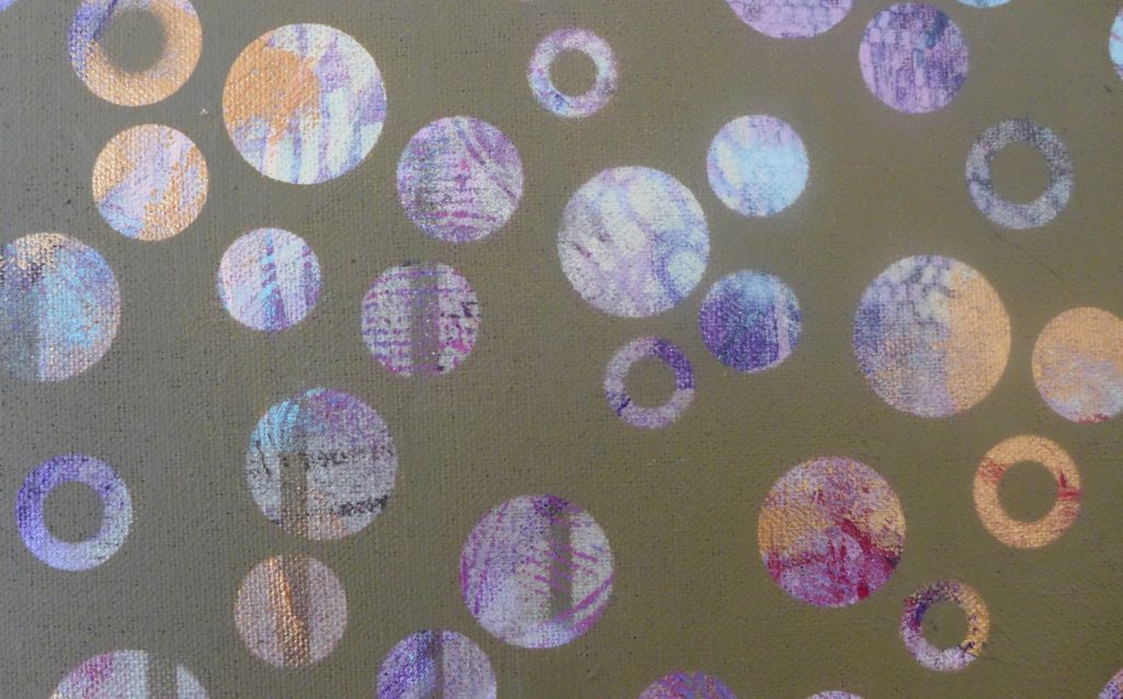 'Dots 25' abstract painting by Nicki MacRae