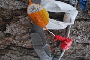 Orange net at the Clootie Well