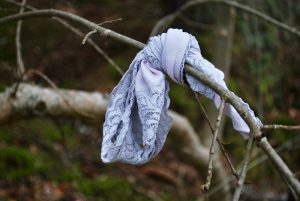 White Nicki MacRae Art - Knickers at the Clootie Well