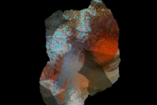 Windows 3 Digital abstract painting by Nicki MacRae copyright 2024.