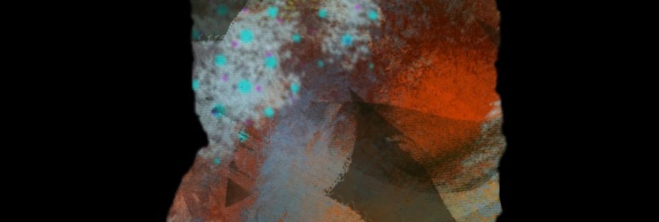 Windows 3 Digital abstract painting by Nicki MacRae copyright 2024.